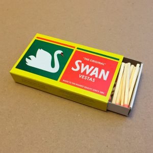 Swan-Vestas Streichholzschachtel aus Grossbritannien